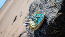 Load image into Gallery viewer, Emerald Selenite Crystal &amp; Artificial Moss in Seashell
