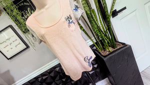Ocean Drip Octopus Glitter Tee Shirt Top SM
