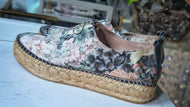 Ateliers Floral Rope Espadrilles Jute Sole Shoes sz38(7)