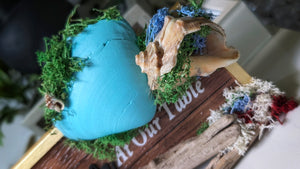 Handmade East Coast Seashell Ocean Beach Vibes Table Sign