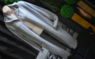 Guilty Grey Cable Knit Hooded Sweater Cardigan XL