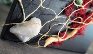 Quartz Crystal Coastal Seashell Canvas Beach Ocean Art