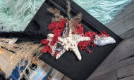 Occo Geode Pampas Seashell Canvas Beach Ocean Art