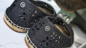 Michael Kors Black Jute Espadrilles Loafer Shoes sz9