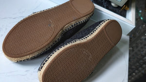 Michael Kors Black Jute Espadrilles Loafer Shoes sz9
