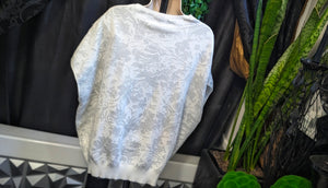 Adrianna Papell Mock Neck Jacquard Pullover Sweater Vest XL