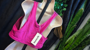 Nula Lift Pink Front Clip Lace Bra XL