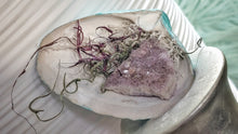 Load image into Gallery viewer, Amethyst Crystal &amp; Artificial Moss in Seashell
