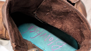 Blowfish Tan Vegan Leather Western Buckle Ankle Boots 9/9.5