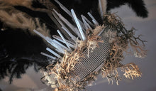 Load image into Gallery viewer, Wall Mount Pampas Grass Arrangement w/Selenite Crystal Shards
