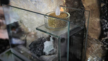 Load image into Gallery viewer, Glass Vase Tealite Holder with Crystals
