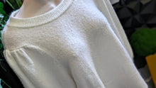 Load image into Gallery viewer, Sam &amp; Jess Ivory White Lantern Sleeve Sweater SM-MD

