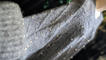 Load image into Gallery viewer, Devoted Grey Cable Knit &amp; Pearl  Sweater XL-1X
