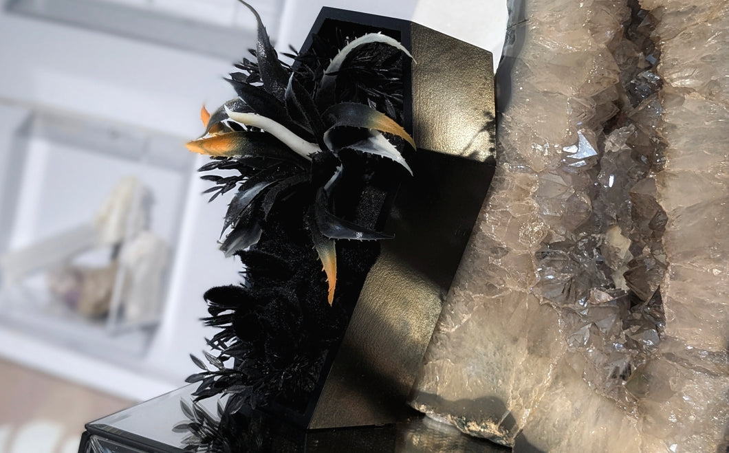 Gothic Coffin Artificial Floral Decor