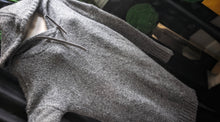 Load image into Gallery viewer, &quot;Yes Lola&quot; Grey Ribbed Long Sweater/Dress MD-XL
