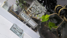 Load image into Gallery viewer, 10&quot; Glass &amp; Bling Candle Holder
