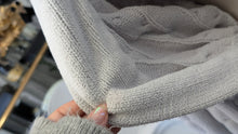 Load image into Gallery viewer, Grey Cable Knit Bath Robe LG-XL
