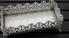 Load image into Gallery viewer, 4" Vintage Ornate Metal Clawfoot Tray
