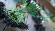 Load image into Gallery viewer, Black Christmas Garland w/Greenery

