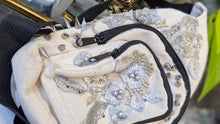 Load image into Gallery viewer, Handmade Spiked Lace Cream Shoulder Bag
