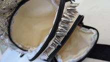 Load image into Gallery viewer, Handmade Spiked Lace Cream Shoulder Bag
