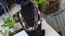 Load image into Gallery viewer, Rare Vintage Gemstone Pearl Crystal Necklace
