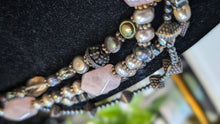 Load image into Gallery viewer, Rare Vintage Gemstone Pearl Crystal Necklace
