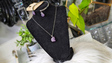 Load image into Gallery viewer, Amethyst Crystal Necklace &amp; Bracelet Set
