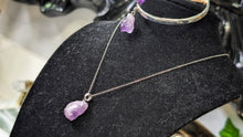 Load image into Gallery viewer, Amethyst Crystal Necklace &amp; Bracelet Set
