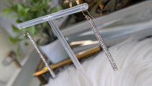 Load image into Gallery viewer, Cubic Zirconia Rectangular Drop Earrings (Stand Not Included)
