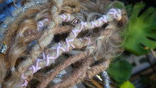Load image into Gallery viewer, Natural Tan &amp; Pink Dread Lock Hair Bun (wig not included)
