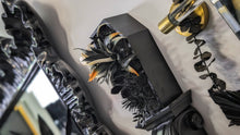 Load image into Gallery viewer, 7" Gothic Coffin Artificial Floral Decor
