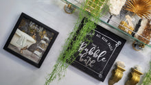 Load image into Gallery viewer, Velour Black &amp; Silver Bubble Bath Wall Art
