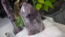 Load image into Gallery viewer, Amethyst Rainbow Smokey Quartz Crystal Pillar Tower
