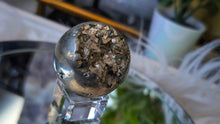Load image into Gallery viewer, 2" Persian Pyrite Crystal Sphere w/ Stand
