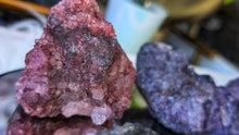 Load image into Gallery viewer, Dyed Amethyst Crystal Clusters 4pcs
