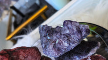 Load image into Gallery viewer, Dyed Amethyst Crystal Clusters 4pcs
