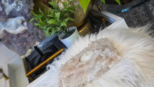 Load image into Gallery viewer, Druzy Clear Quartz Crystal Candle Holder
