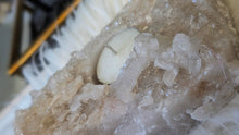 Load image into Gallery viewer, Druzy Clear Quartz Crystal Candle Holder
