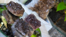 Load image into Gallery viewer, Thunder Bay Smokey Amethyst Crystal Clusters 3pcs
