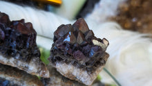 Load image into Gallery viewer, Thunder Bay Smokey Amethyst Crystal Clusters 2pcs
