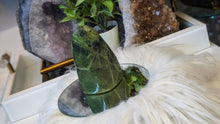 Load image into Gallery viewer, 4" Polished Green Nephrite Jade Crystal Freeform

