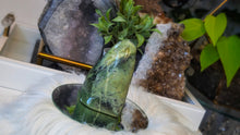 Load image into Gallery viewer, 4" Polished Green Nephrite Jade Crystal Freeform

