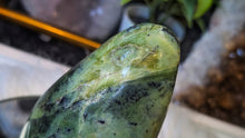 Load image into Gallery viewer, 4" Polished Green Nephrite Jade Crystal Freeform
