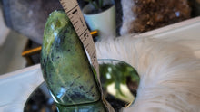 Load image into Gallery viewer, 4" Polished Green Nephrite Jade Crystal Freeform
