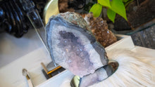 Load image into Gallery viewer, 8" Amethyst &amp; Blue Agate Crystal Cluster
