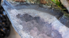 Load image into Gallery viewer, 8" Amethyst &amp; Blue Agate Crystal Cluster

