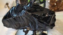 Load image into Gallery viewer, 8" Black Obsidian Volcanic Glass

