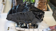 Load image into Gallery viewer, 8" Black Obsidian Volcanic Glass
