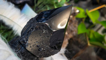 Load image into Gallery viewer, 3.5" Black Obsidian Volcanic Glass Sculpture Point

